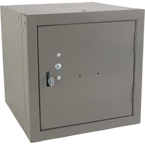 Casier cubique empilable, 12" x 12" x 12", Acier, Gris, D&eacute;mont&eacute; Southpoint Industrial Supply