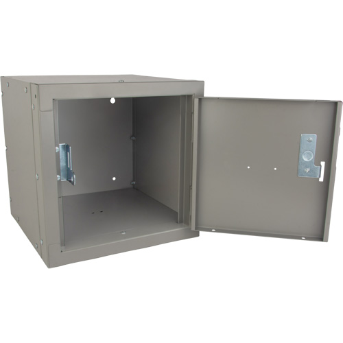 Casier cubique empilable, 12" x 12" x 12", Acier, Gris, D&eacute;mont&eacute; Southpoint Industrial Supply