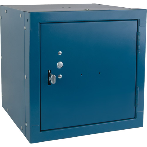 Casier cubique empilable, 12" x 12" x 12", Acier, Bleu, D&eacute;mont&eacute; Southpoint Industrial Supply