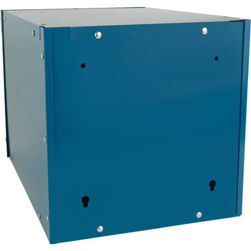Stackable Cube Locker, 12" x 18" x 12", Steel, Blue, Knocked Down Southpoint Industrial Supply