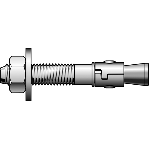 Stainless Steel Power Stud Wedge Anchors, Stainless Steel, 1/4" x 1-3/4" Southpoint Industrial Supply