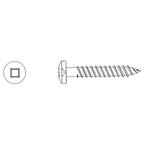 Round Head Wood Screws, #10 x 3" L, Zinc Plated Southpoint Industrial Supply