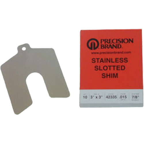 Assortiments de cales d'&eacute;paisseur &agrave; rainure, 5" lo x &eacute;paisseur 0,001"- 0,125", 5" la, Acier inoxydable Southpoint Industrial Supply