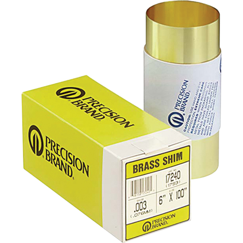 Slotted Shim Assortments, 3" L x 0.001"- 0.125" Thickness, 3" W, Stainless Steel Southpoint Industrial Supply