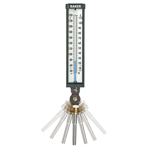 Variable Angle Industrial Thermometers, Contact, Analogue, 30-240°F (-2-114°C) Southpoint Industrial Supply