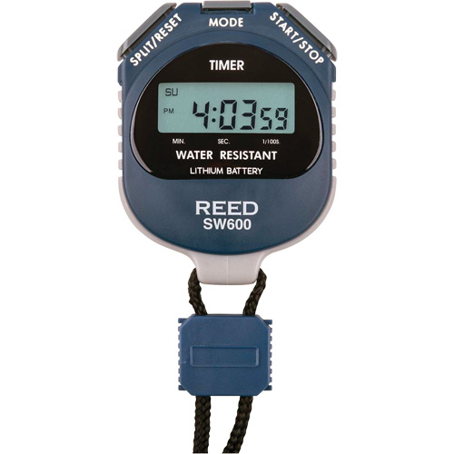 REED SW600 Stopwatch, Digital, Water Resistant Southpoint Industrial Supply
