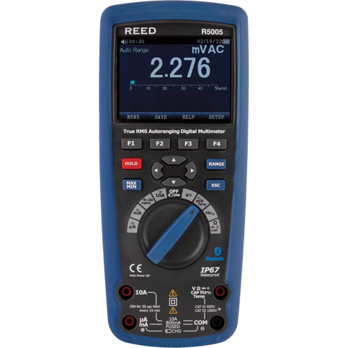 True RMS Industrial Multimeter, AC/DC Voltage, AC/DC Current Southpoint Industrial Supply