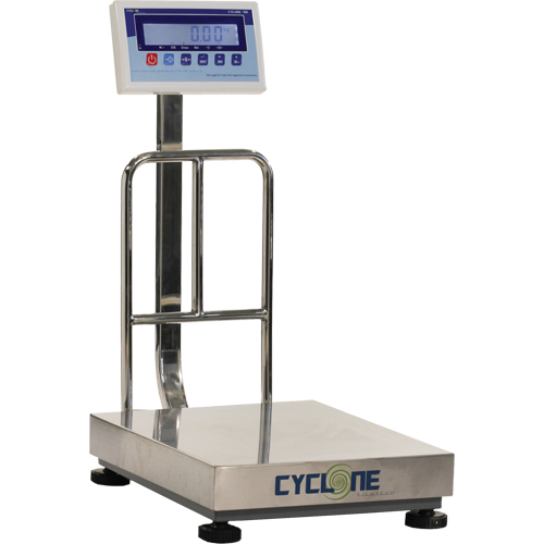 Cyclone 150 Bench and Platform Scale, 300 lbs. / 150 kg Capacity, 15-3/4" L x 19-7/10" W Southpoint Industrial Supply