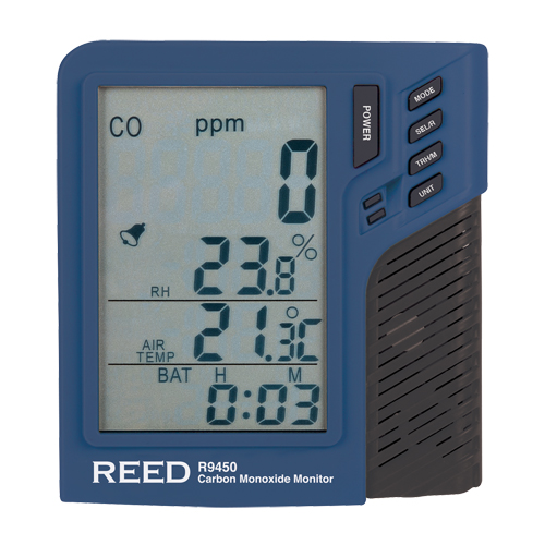 Compteur de monoxyde de carbone avec temp&eacute;rature et humidit&eacute; Southpoint Industrial Supply