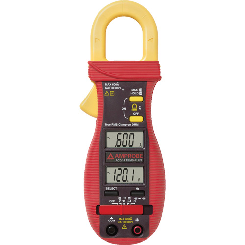 Multim&egrave;tre &agrave; pince avec &eacute;cran double ACD-14-PLUS, Tension c.a./c.c., Courant c.a. Southpoint Industrial Supply