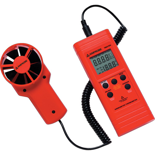 TMA10A Anemometer Thermometer, Not Data Logging, 0.4 - 25 m/sec Air Velocity Range Southpoint Industrial Supply