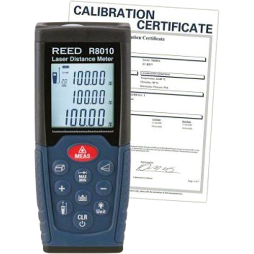Laser Distance Meter with NIST Certificate, 1.92" - 328' (5 cm - 100 m) Range, Digital (Electronic) Southpoint Industrial Supply