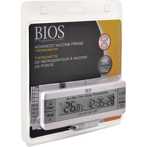 Vaccine Thermometer, Contact, Digital, -50-70°F (-58-158°C) Southpoint Industrial Supply