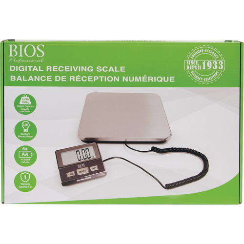 Digital Receiving Scale, 220 lbs. Cap., 1 lbs. Graduations Southpoint Industrial Supply