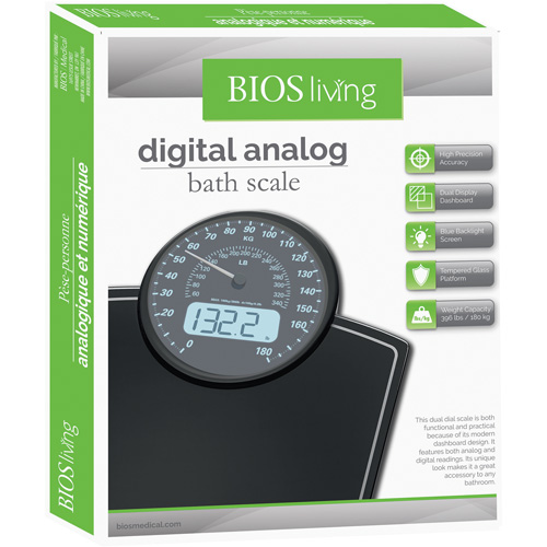 Digital Analog Scale, 396 lbs. Cap., 100 g / 0.2 lbs. Graduations Southpoint Industrial Supply