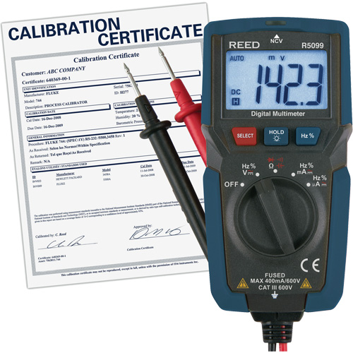 Compact Multimeter with Non-Contact Voltage and Calibration Certificate, AC/DC Voltage, AC/DC Current Southpoint Industrial Supply