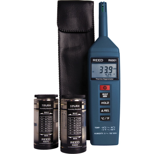 N&eacute;cessaire de thermo-hygrom&egrave;tre, 0,0% - 100% RH, -4°- 140° F (-20° - 60° C) Southpoint Industrial Supply