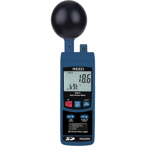 Compteur de stress thermique &agrave; enregistrement de donn&eacute;es avec certificat de calibration Southpoint Industrial Supply
