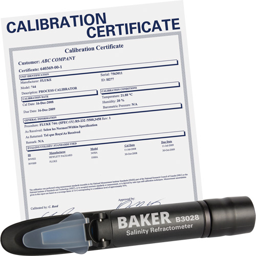 Refractometer with ISO Certificate, Analogue (Sight Glass), Salinity Southpoint Industrial Supply
