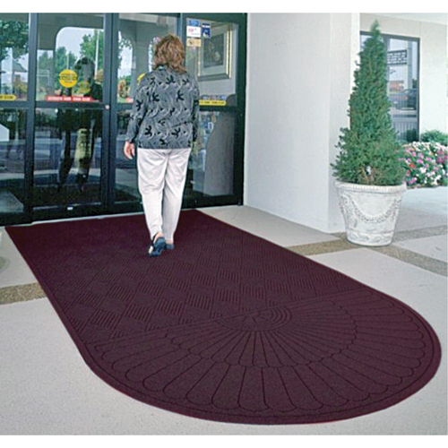 Waterhog&reg; Eco Matting, Wiper/Scraper, 3' x 10' x 3/8", Maroon Southpoint Industrial Supply