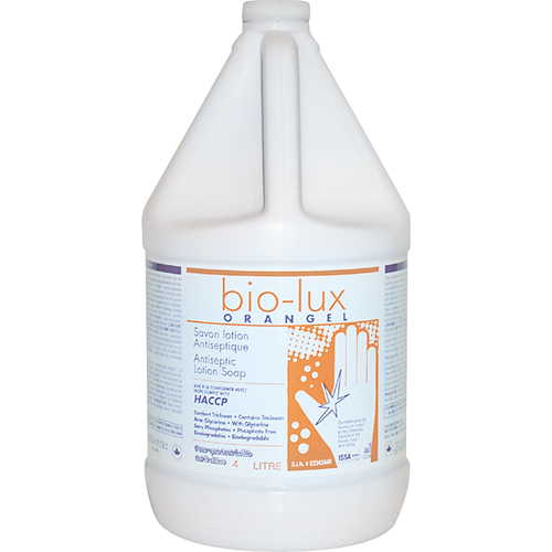 Savon liquide antimicrobien Orangel Bio-Lux , Liquide, 4 L, Parfum&eacute; Southpoint Industrial Supply