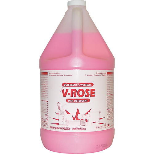 D&eacute;tergent liquide pour vaisselle V-Rose, Liquide, 4 L, Fraîcheur Southpoint Industrial Supply