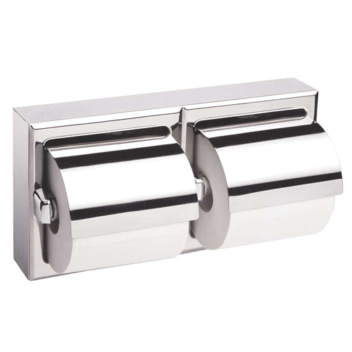 Distributeur double de papier hygi&eacute;nique avec protecteurs, Multiple Capacit&eacute; du rouleau Southpoint Industrial Supply