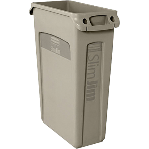 Contenants Slim Jim a/canaux de ventilation, Plastique, 23 gal. US Southpoint Industrial Supply