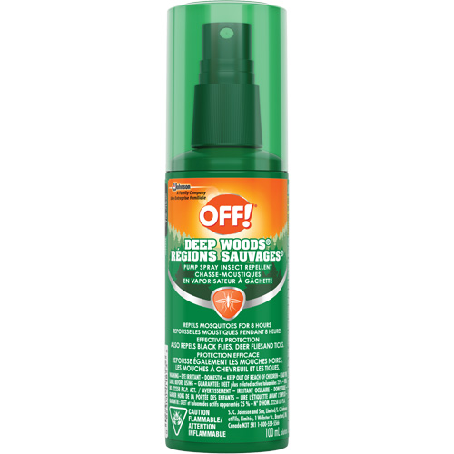 OFF! Deep Woods&reg; Insect Repellent, 25% DEET, Spray, 100 ml Southpoint Industrial Supply