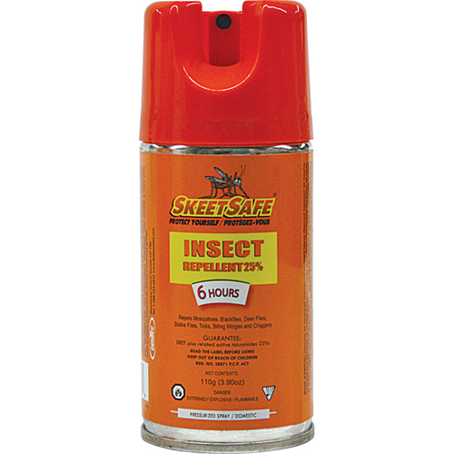 SkeetSafe&reg; Insect Repellent, 25% DEET, Aerosol, 3.9 oz. Southpoint Industrial Supply