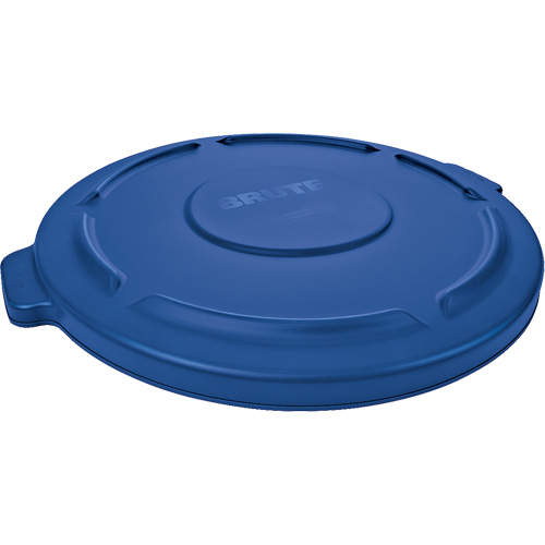 Couvercle rond pour poubelle Brute, Couvercle plat, Plastique, Convient aux contenants 22-1/4" dia. Southpoint Industrial Supply