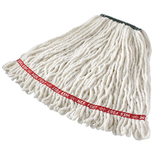Vadrouille humide Web Foot sans r&eacute;tr&eacute;sissement, Antimicrobien, Fil, 20 oz, Style Boucle Southpoint Industrial Supply
