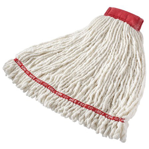 Vadrouille humide Web Foot sans r&eacute;tr&eacute;sissement, Antimicrobien, Fil, 20 oz, Style Boucle Southpoint Industrial Supply