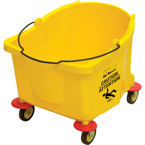 Seau pour vadrouille, Capacit&eacute; de 9.5 gal. US (38 pintes), Jaune Southpoint Industrial Supply
