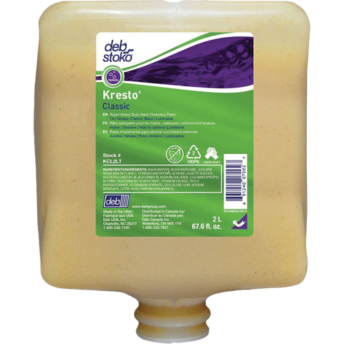 Nettoyant extra puissant pour les mains Kresto Classic, Pierre ponce, 2 L, Recharge, Parfum&eacute; Southpoint Industrial Supply