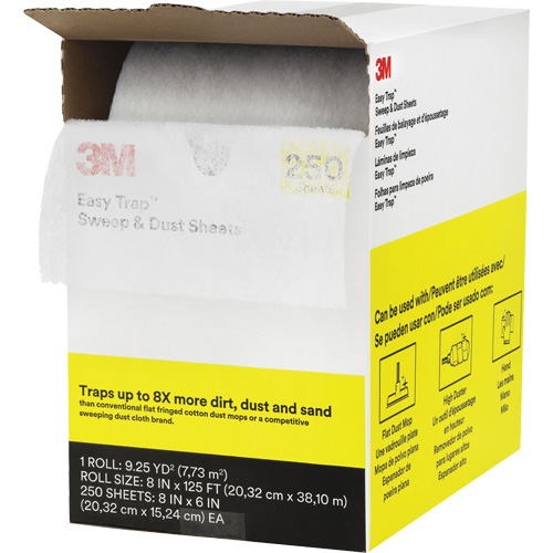 &eacute;poussi&eacute;reur Easy Trap, Microfibre, Blanc Southpoint Industrial Supply