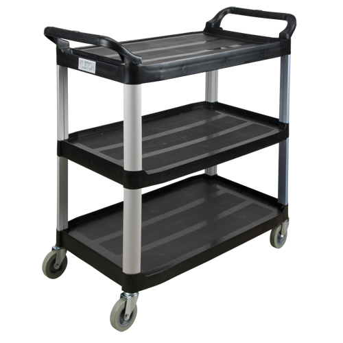 Utility Cart, 3 Tiers, 19-3/4" x 37-1/2" x 40-1/4", 250 lbs. Capacity Southpoint Industrial Supply