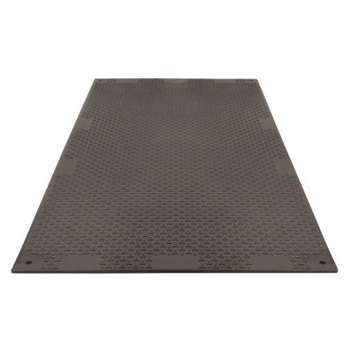 Medium-Duty Ground Protection, 4' x 8', Fiberglass/Polypropylene, Textured, Black Southpoint Industrial Supply