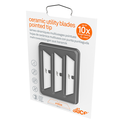 Slice Lames &agrave; bout pointu en c&eacute;ramique pour couteau utilitaire, Style Simple Southpoint Industrial Supply