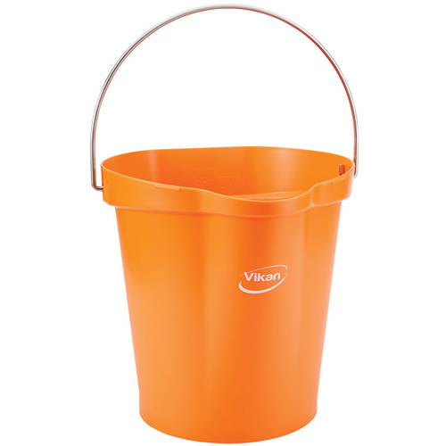 Food Hygiene Bucket, Tangerine, 3 US gal. Southpoint Industrial Supply