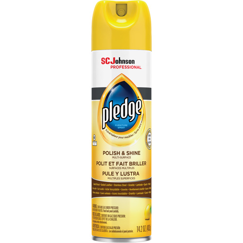 Pledge&reg; Lemon Furniture Polish, 14.2 oz., Aerosol Can Southpoint Industrial Supply