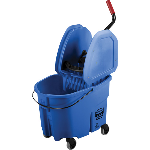 WaveBrake&reg; Mop Bucket & Wringer Combo Pack, Down Press, 8.75 US Gal.(35 Quart), Blue Southpoint Industrial Supply