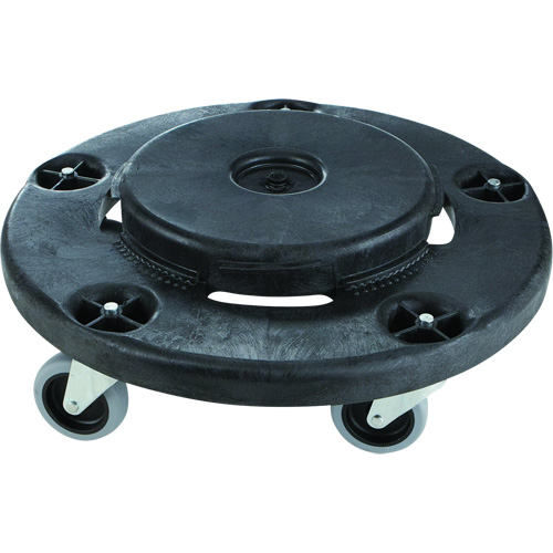 Socle roulant silencieux Brute, Poly&eacute;thyl&egrave;ne, Noir, Convient aux contenants 26-1/2" dia. Southpoint Industrial Supply