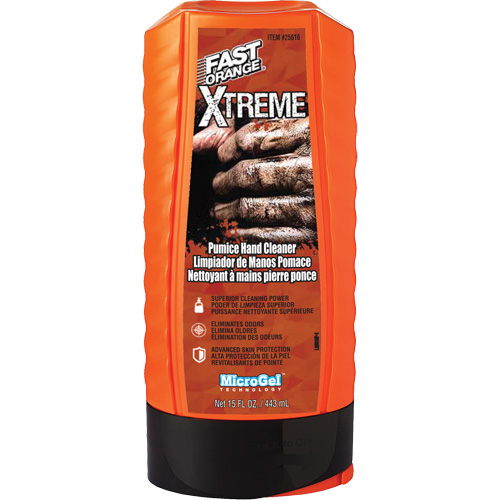 Nettoyant professionnel pour les mains Xtreme, Pierre ponce, 443 ml, Bouteille, Orange Southpoint Industrial Supply