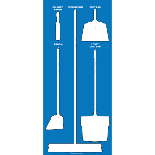 Tableau silhouett&eacute; sec Ultra Aluma-Lite (Anglais seulement) Southpoint Industrial Supply