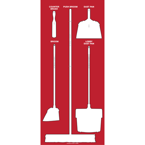 Ultra Aluma-Lite Dry Shadow Board (English Only) Southpoint Industrial Supply