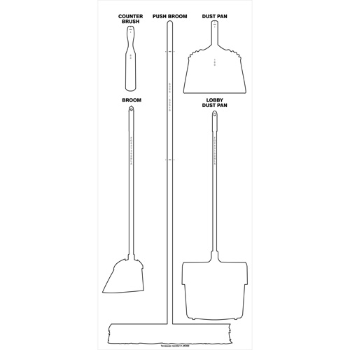 Tableau silhouett&eacute; sec Ultra Aluma-Lite (Anglais seulement) Southpoint Industrial Supply