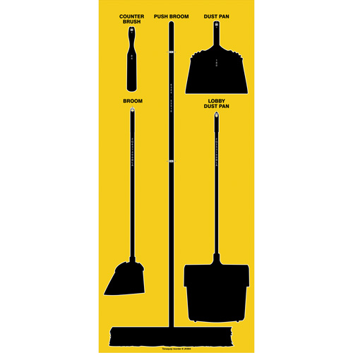 Tableau silhouett&eacute; sec Ultra Aluma-Lite (Anglais seulement) Southpoint Industrial Supply