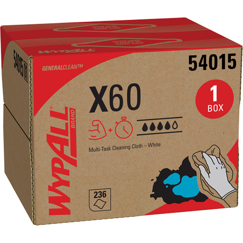 Chiffons X60, Tout usage, 16-3/4" lo x 11" la Southpoint Industrial Supply