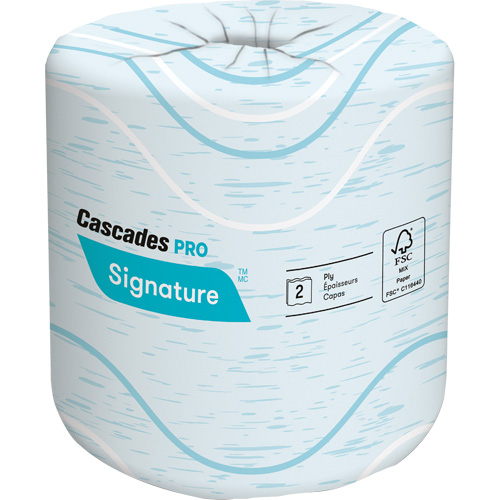 Pro Signature Toilet Paper, 2 Ply, 400 Sheets/Roll, 133' Length, White Southpoint Industrial Supply